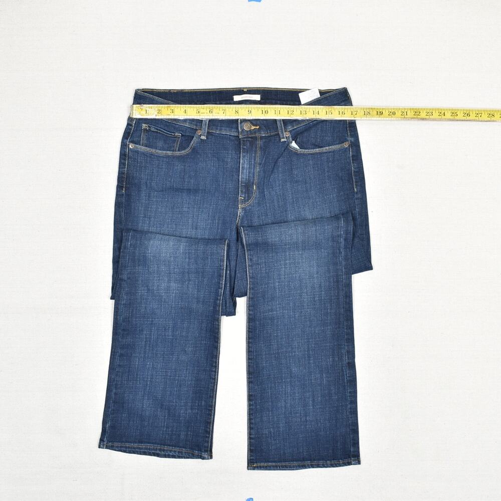 Levi's Women's Jeans Cotton Blue Size 32 Classic Bootcut Zip Solid Denim - Picture 4 of 8
